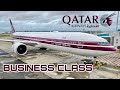 Qatar airways business qsuite  paris  doha  boeing 777 full flight report