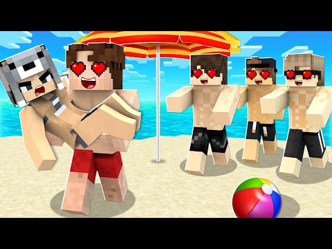 DENİZDE SEVGİLİME AŞIK OLDULAR 😱 - Minecraft