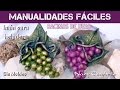 MANUALIDADES FÁCILES RACIMOS DE UVAS IMAN PARA HELADERA