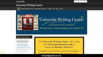 Make an Appointment with the UWC: Tutorial