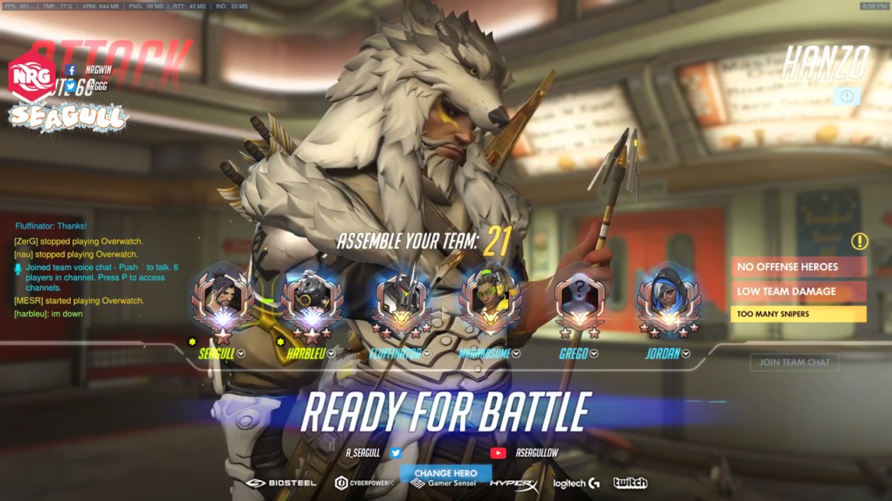 Overwatch Seagull Feat Best Roadhog Harbleu - Multi Perspective Gameplay -