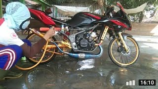 cara mencuci motor ninja jagang satu dijamin langsung bersih kinclong