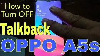 How to Turn OFF Talkback on OPPO A5s | OPPO A5s Tips & tricks screenshot 2