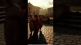 A scene from daily city life in the early Roman Republic, 300 BC #ai #history