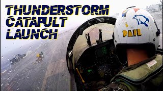 EXTREME Weather EA18G Catapult Launch Narration