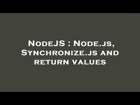 NodeJS : Node.js,