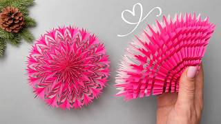 Christmas Idea! Two-Color 3D Paper Snowflake ❄️ Easy Christmas Decorations