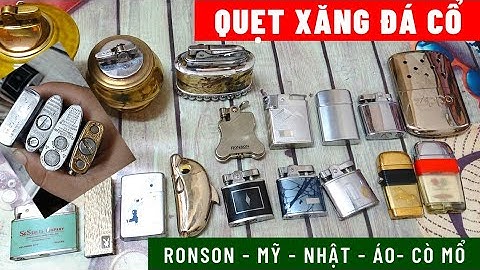 Bật lửa Cổ Cò mổ thập niên 50s - Ronson - Quẹt Áo - Quẹt Mỹ Quẹt Nhật - Quẹt Quái Siêu Hiếm | ST04