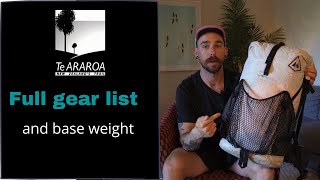 Full Gear List for Te Araroa New Zealand