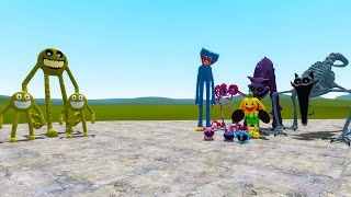Turning All New Garten of Banban 1-7 Bosses into Rainbow Statue in Garry's Mod!