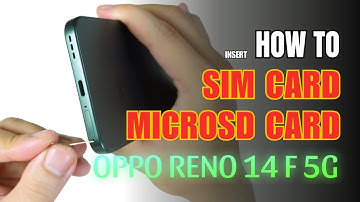 How to Install a SIM Card to OPPO Reno 14F 5G