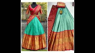 Half Saree With Hit Design