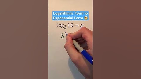 Logarithmic form to exponential form 😱#shorts #youtubeshorts #mathproblem