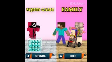 Should Herobrine Join Squid Game Or Stay With His Family? 🤔️