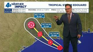 Tropical Storm Edouard forms, targets Texas-Louisiana coastline