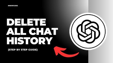 How to delete all chat history from Chatgpt - Full Guide