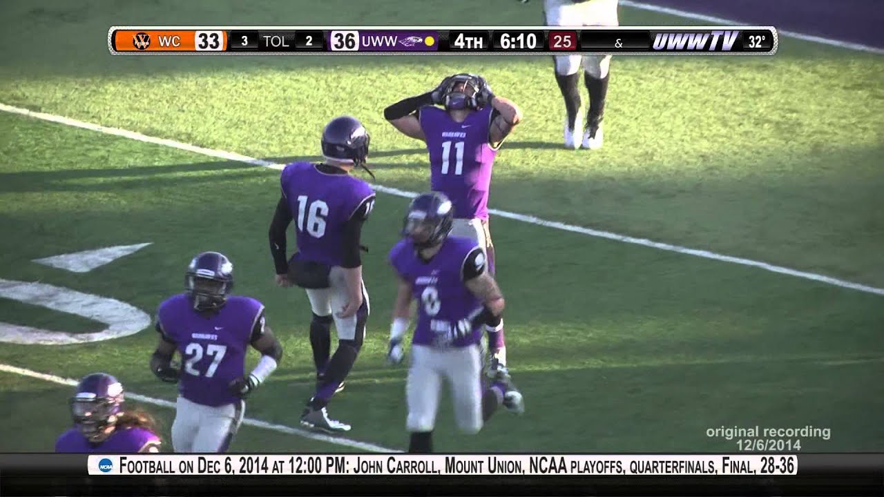 UWWhitewater Football Playbyplay YouTube