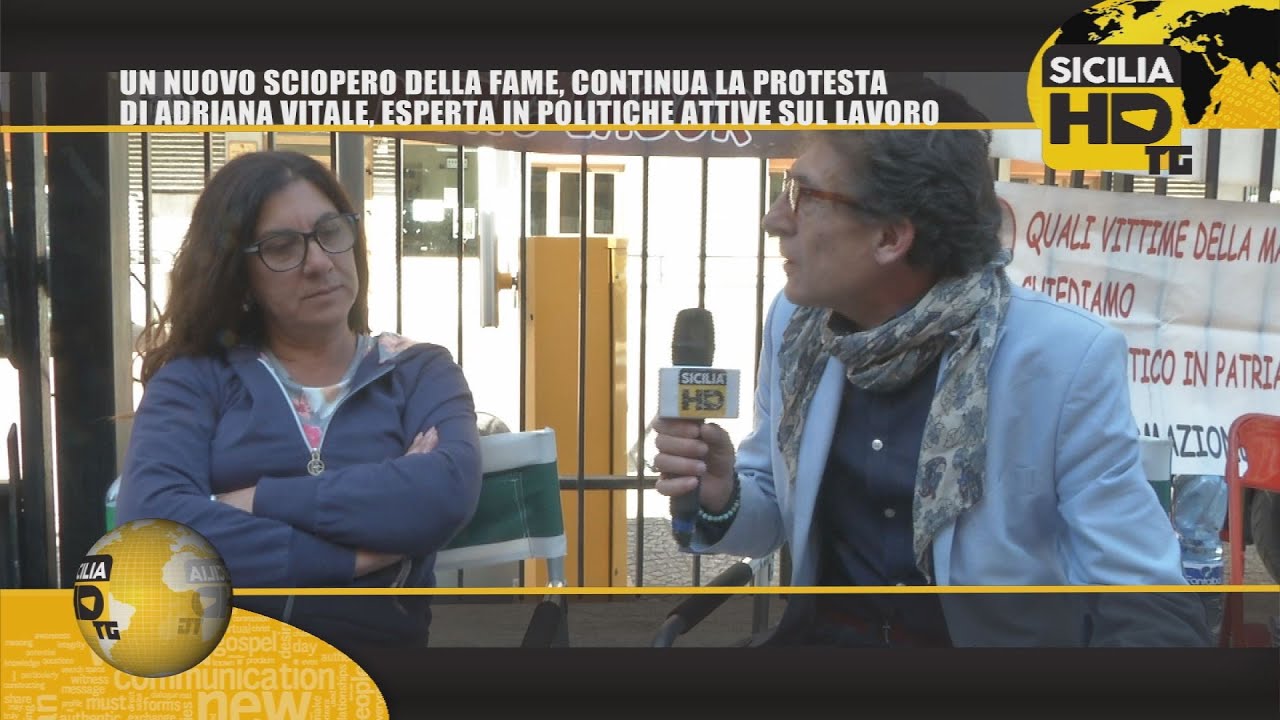sicilian mafia 091TG UN NUOVO SCIOPERO DELLA FAME, CONTINUA LA PROTESTA DI ADRIANA VITALE