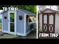 We CONVERTED an old cheap shed into a MODERN TINY GARDEN HOUSE for under $1,000!