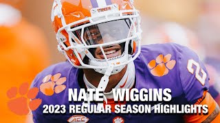 Nate Wiggins 2023 Regular Season Highlights | Clemson DB