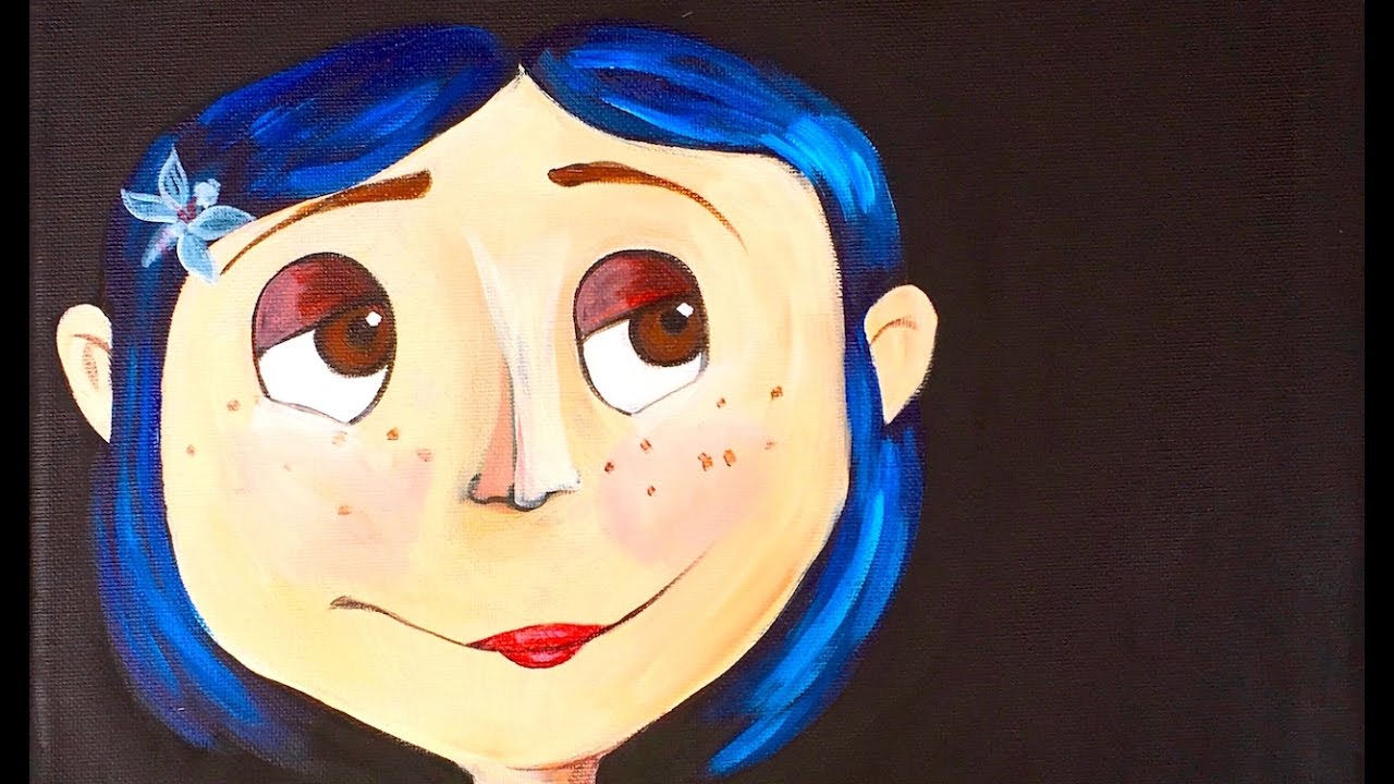 My Coraline Doll painting! 🧵🪡 Acrylic on 6x6 canvas : r/Coraline