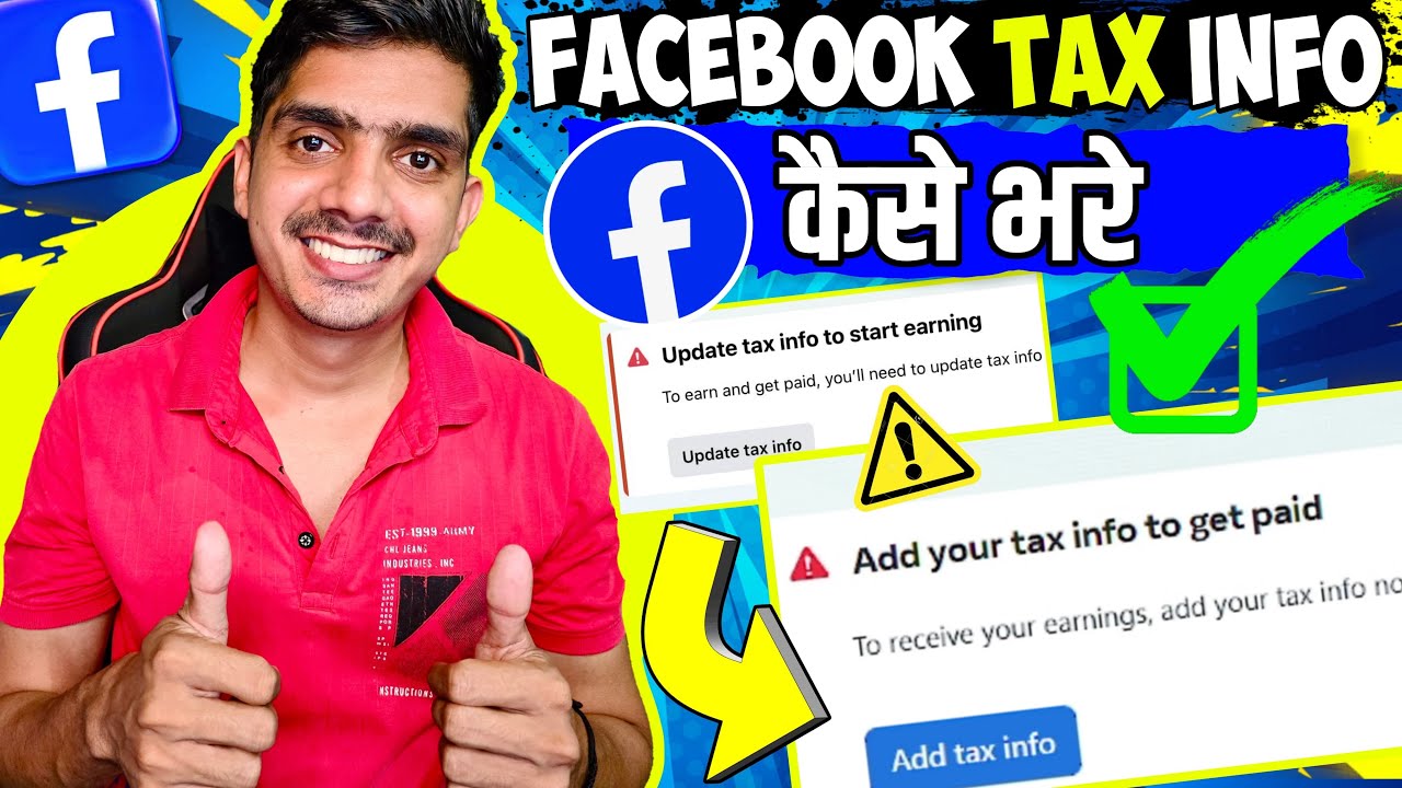Add Your Tax Info To Get Paid Facebook | Facebook Tax Information Kaise ...