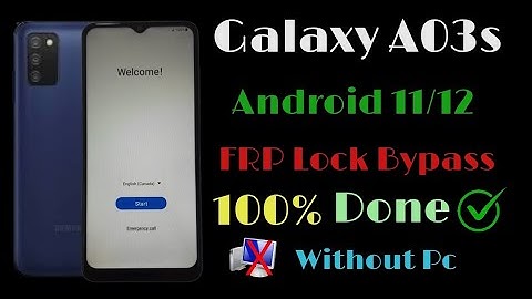 Galaxy A03s Frp Lock bypass Android 11,12 /Google account Bypass Galaxy A03s (A037F) / Without Pc