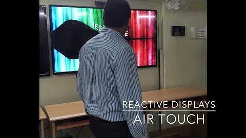 AirTOUCH WOW - Body Movement Driven Interactive Wall Display For Digital Signage & Advertisement