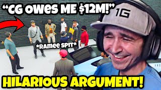Summit1g Reacts To HILARIOUS Argument Between Ramee & Hutch, CG OWES Hutch $12M! | GTA 5 NoPixel