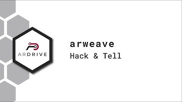 Hack & Tell with ArDrive: Providing Permanent, Secure File Storage | Arweave Open Web Fellowship