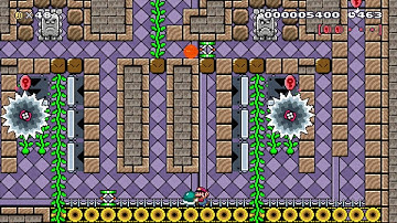 Super Mario Maker - 1 Screen Puzzle: From Up Above