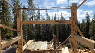 # 13 Raising the timber frame