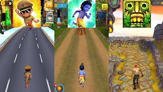 Little Singham 🆚 Little Krishna 🆚 Temple Run 2 New Update screenshot 4