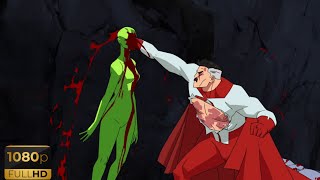 Omni Man Kills Green Ghost Darkwing Hd Invincible 1x01 Youtube