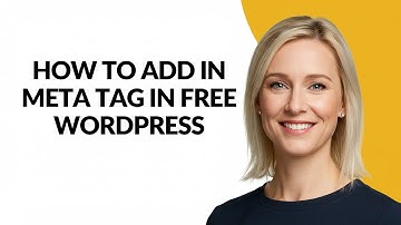 How to Add In Meta Tag In Free Wordpress - Julia