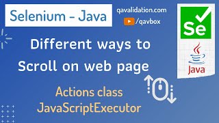 Ways to perform page scroll using selenium Java