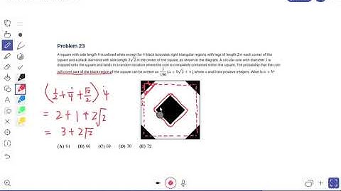 2021 AMC 10B Problem 23 Full video solution