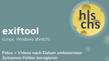 exiftool - Fotos und Videos nach dem Aufnahmedatum benennen