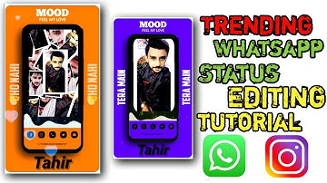 how to make trending whatsapp status ll kinemaster editing ll trending attitude boys & girls status