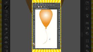 How to Create a Balloon in Adobe illustrator Tips Tutorial #illustratortips #shorts #illustrator