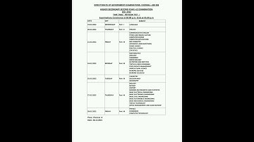 First Revision Test l Time Table l Class 12 l TN Samacheer l👍