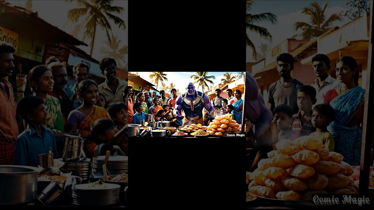 Snap Chesaka World Half Masala Poori Tinaka Belly Double Thanos Marvel MasalaPoori VillageVibes