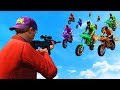 1000 ROCKET BIKES SWARM! (GTA 5 Funny Moments)