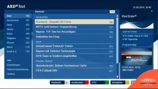 HbbTV ARD News And Wetter Example HbbTV ARD News And Wetter Example