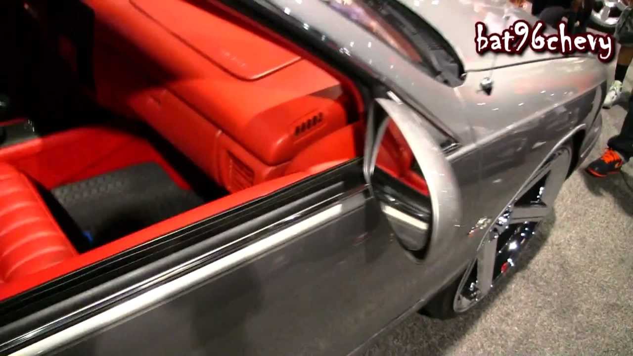 Silver 96 Impala Ss On 24 Irocs All Red Interior 1080p Hd