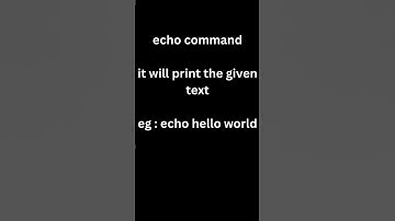 LINUX - echo command