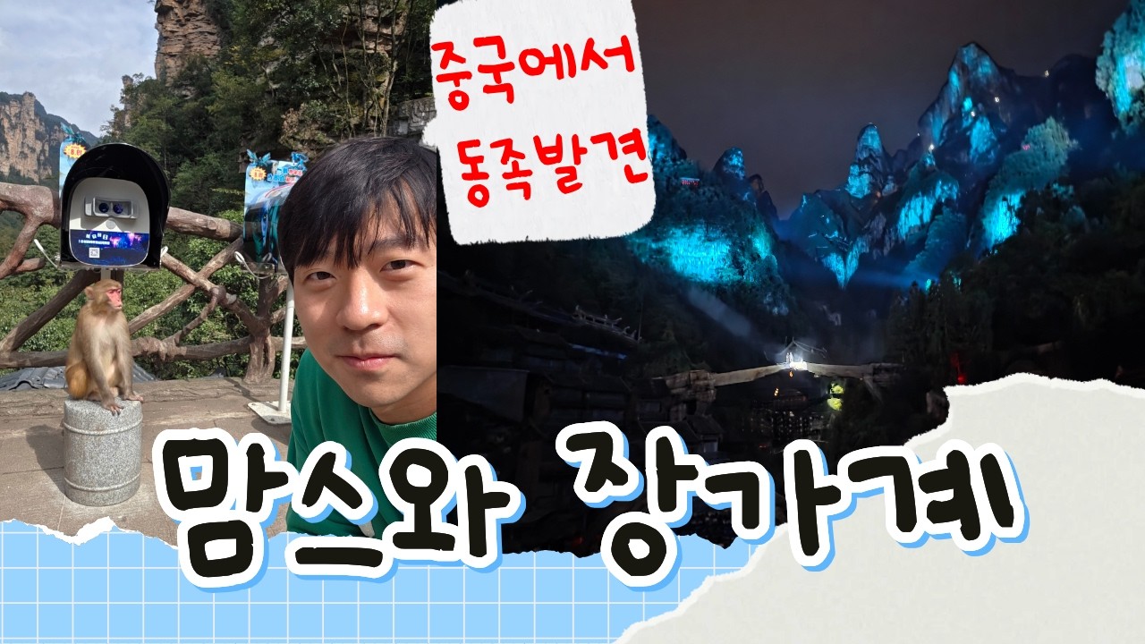 맘스와 함께하는 명소찾기(장가계 3편) 원가계, 양가계, 금편계곡, 천문호선쇼