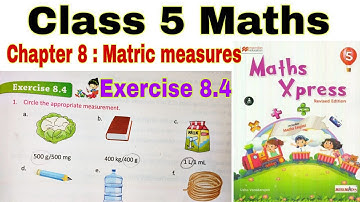 Class 5 Maths Xpress Chapter 8 Exercise 8.4 | Maths Xpress | Class 5 | Matric Measures | Maths