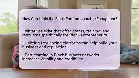 How Can I Join the Black Entrepreneurship Ecosystem? | Black Entrepreneurship Success Network News