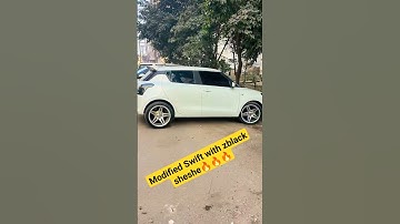 Modified Swift with lovely Alloy wheel #automobile #modifieds #alloywheels #swift #alloy #carparts